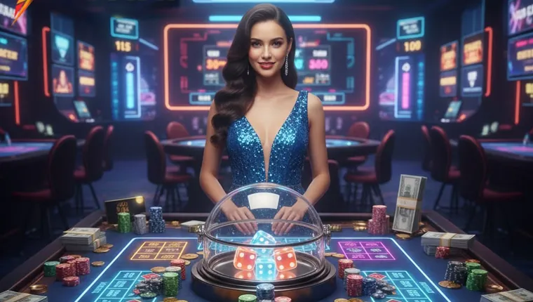 Jilihot Blue APK mobile gaming interface on a smartphone, showing vibrant casino games.
